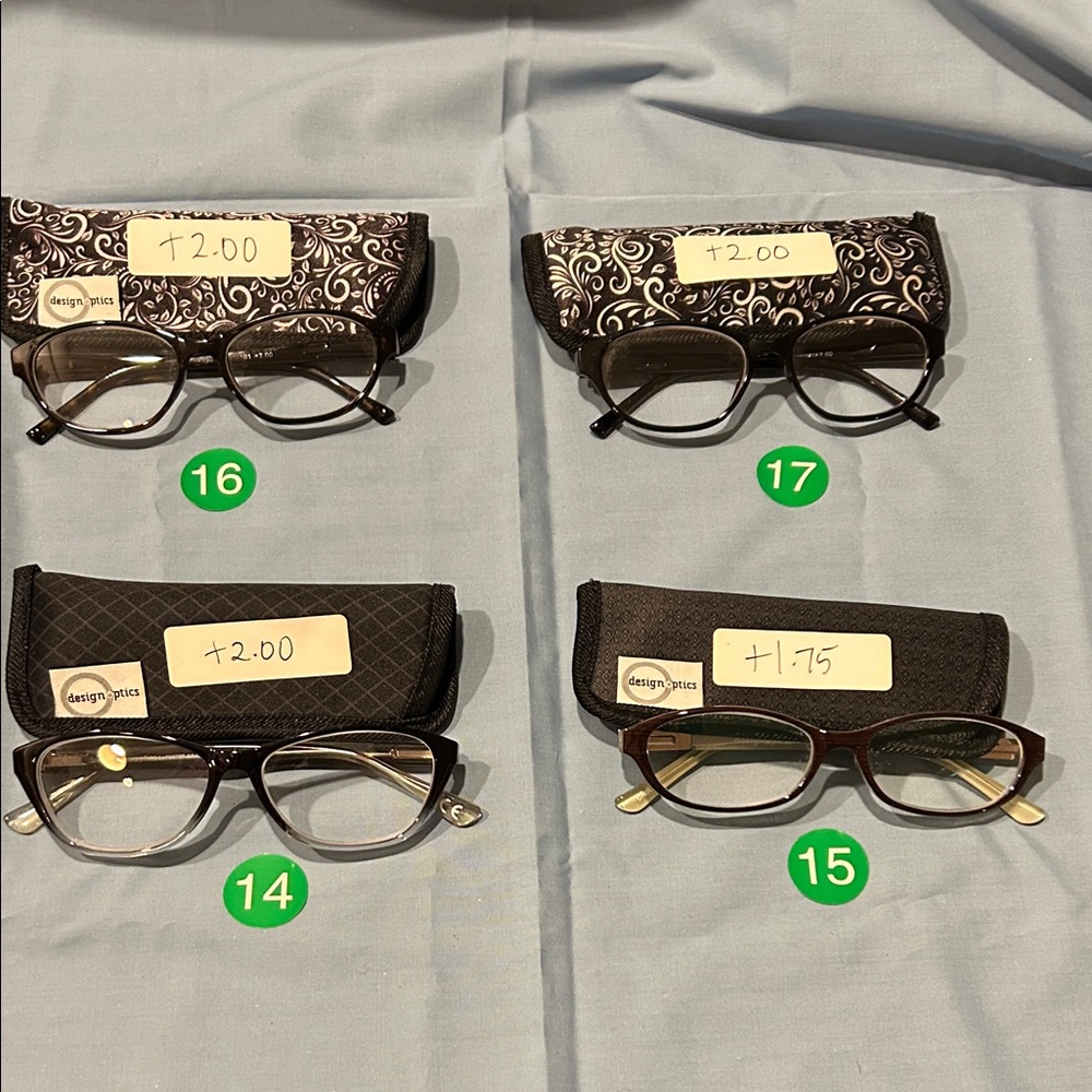 Designer Optics Eyeglasses with Cases